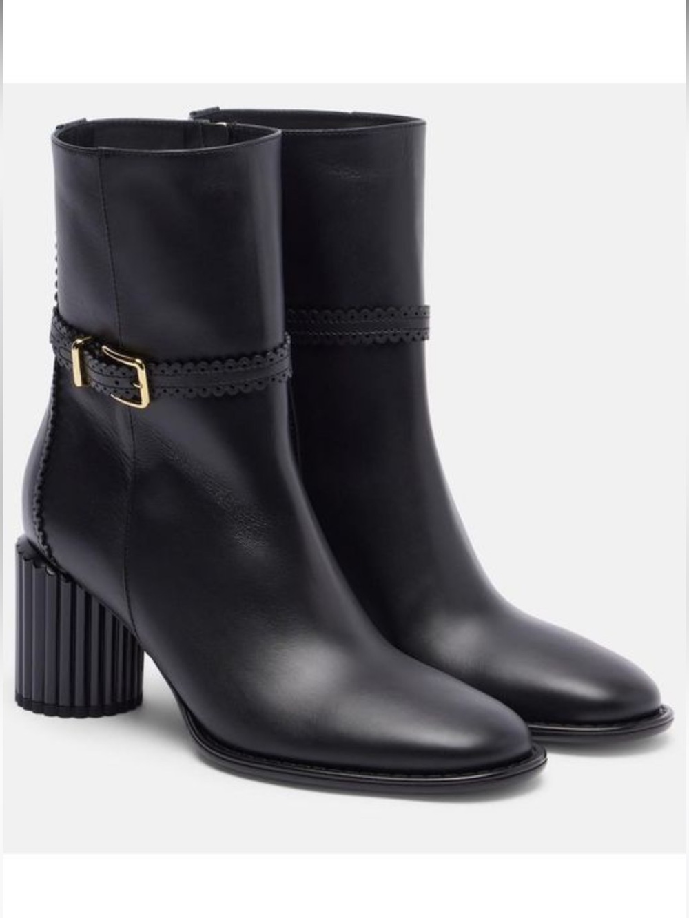 Zimmermann Eddie 70 Ankle Boots with Gold Buckle